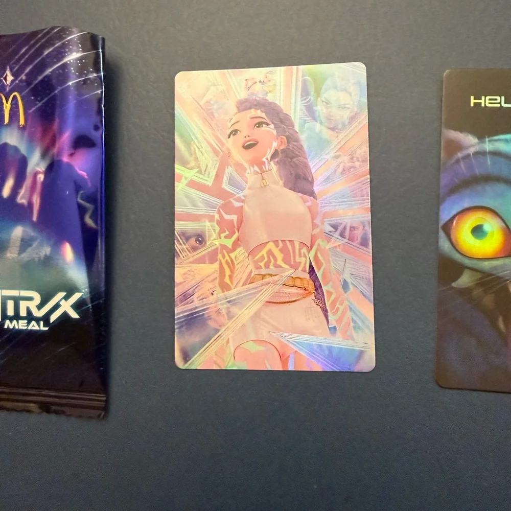 McDonald's The Huntrx Meal Collectible Cards - Blue & Multicolor - Picture 2 of 3